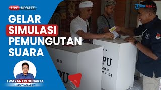 Simulasi ke-2 Pemungutan & Penghitungan Suara Pemilu 2024 Digelar oleh KPU Gianyar Bali