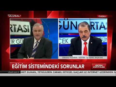 Genel Başkanımız Orhan Yıldırım Ulusal Kanal`da “Gün Ortası” programında eğitim gündemine ilişkin değerlendirmelerde bulundu | EĞİTİM İŞ