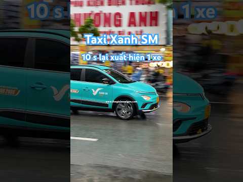 Táxi Xanh SM com 10s xuất hiện 1 xe Vinfast Vfe34 chạy nang tại Sài Gòn.