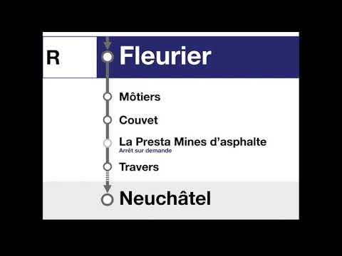 annonces CFF – R – Buttes – Fleurier – Travers – Neuchâtel