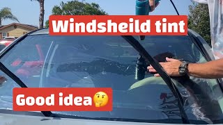 Clear Ceramic film on windshield