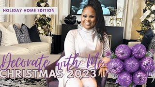 HOW TO DECORATE TWO CHRISTMAS TREES IN ONE HOUR| LIVING LUXURIOUSLY FOR LESS| CHRISTMAS 2023