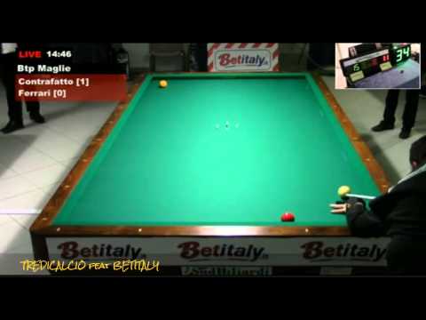 CONTRAFATTO vs FERRARI  - 3^ PROVA BILIARDO  BTP 2016 MAGLIE