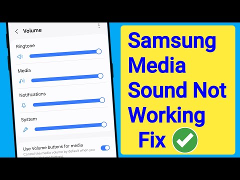 Media Sound Not Working in Samsung 2025 | How to Fix Samsung Media Sound Not Working Problem