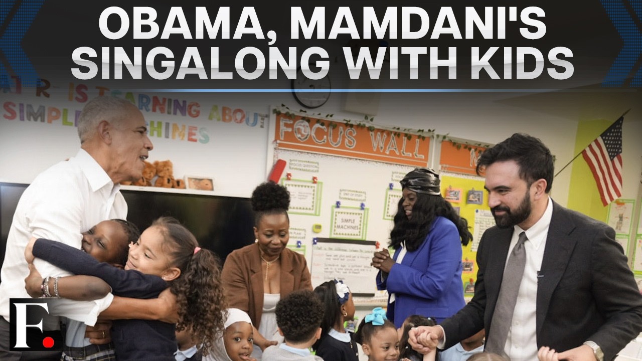 New York: Obama and Mamdani Sing 'Wheels on the Bus' Amid NYC Mayor's Free Childcare Push | N18G