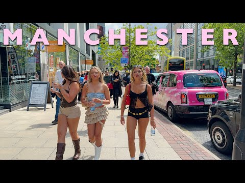 [4K] MANCHESTER- A Party Day At Universally Manchester Festival | The Best Walking Tour The  City🇬🇧