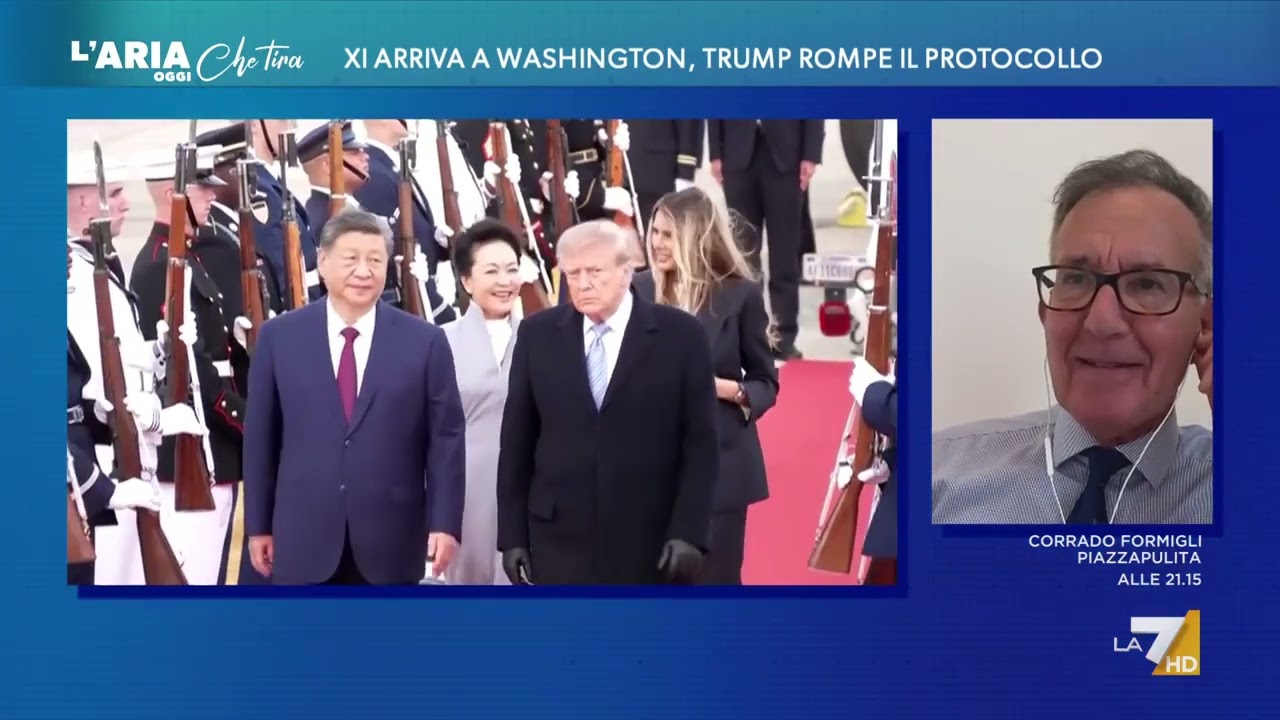Trump accoglie Xi Jinping a Washington: l'arrivo del presidente cinese negli Stati Uniti