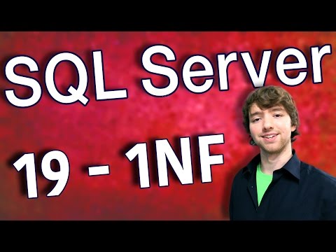 SQL Server 19 1NF