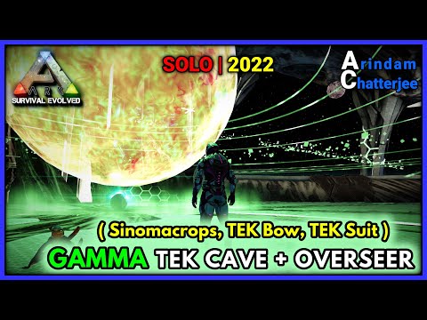ARK - SOLO GAMMA TEK CAVE & OVERSEER No Dinos (TEK Bow & Sinomacrops) - S2E284