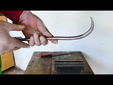 Restoration of Antique Broken Ice Block Hand Hook - Restoring Video   #OldToolRestorations