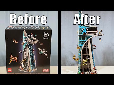Lego Avengers Tower Speed Build & Review!