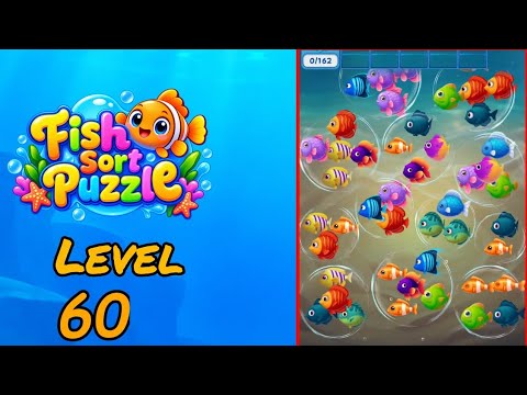 Fish Sort Puzzle Level 60 Walkthrough thumbnail