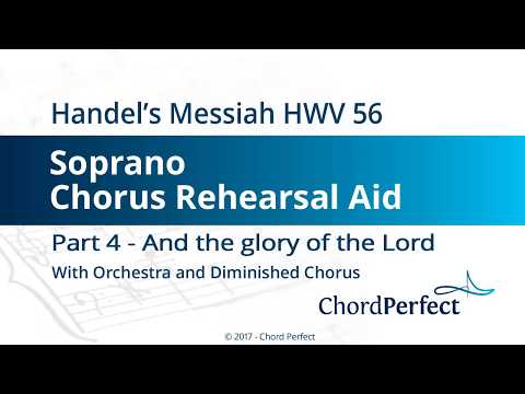 Handel's Messiah Part 4 - And the glory of the Lord - Soprano Chorus Rehearsal Aid