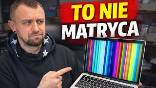Kolorowe paski na ekranie MacBooka? To nie była matryca