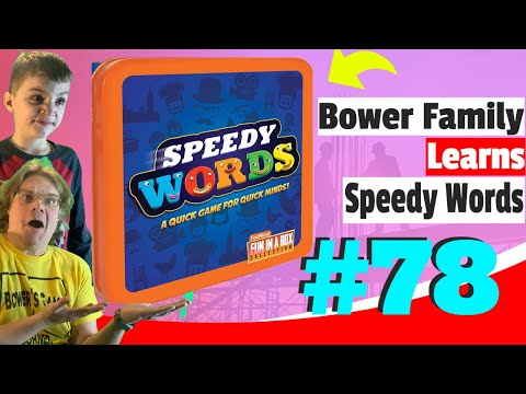 Bower Family Learns #78: Speedy Words