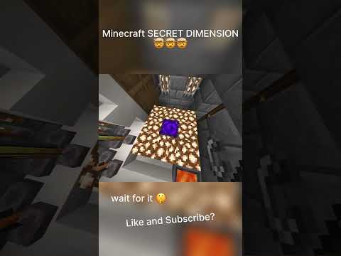 Minecraft SECRET DIMENSION 🤯🤯 (watch till the end) #minecraft_pe #minecraftshorts #minecraft_pe