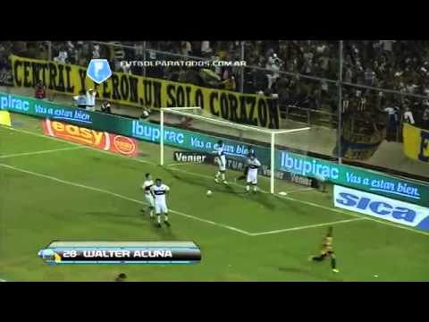 Gol de Acuña  Central 3   Gimnasia 1  Fecha 3  Torneo Final