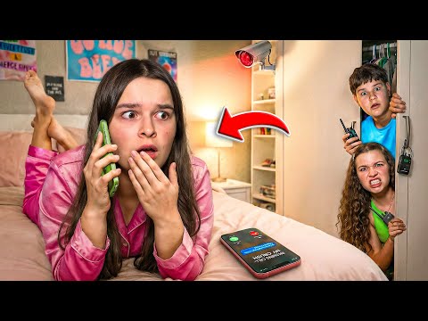 Spying on my TEENAGE SISTER! Secret BOYFRIEND? 