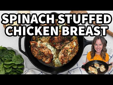 Spinach Stuffed Chicken Breast | Easy & Juicy!
