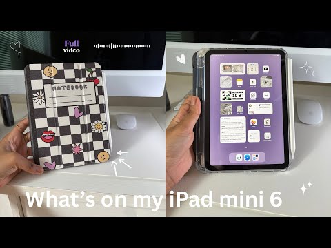 What’s on my iPad mini 6| all fav apps, widgets | productivity and entertainment 🪻✨