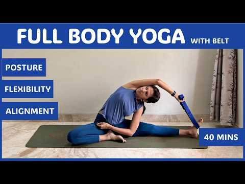 40 Min Full Body Yoga Strap Routine | Improve Flexibility & Mobility | For All Levels