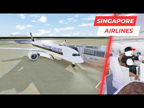 ROBLOX Airline Flight Review | Singapore Airlines | Airbus A350 | First Class