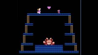 [Retro Games] It is a play video of Donkey Kong.
