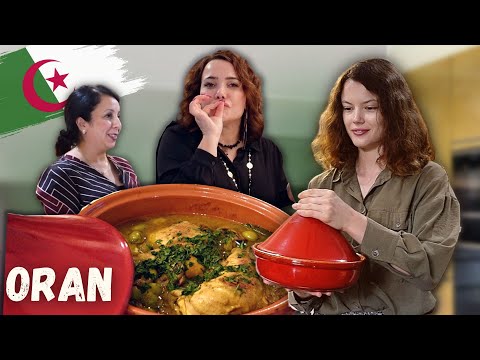 Je cuisine TADJINE B ZITOUN chez Aïcha à ORAN 🇩🇿 (Dégustation avec Chef Sherazade Laoudedj) - Claire
