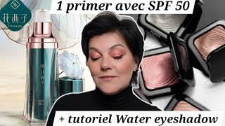 Water Eyeshadow KIKO (swatches collection)  + nouveauté FLORASIS, un PRIMER SPF 50 ? #kiko