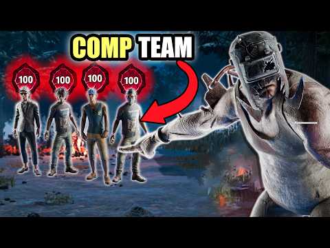 Facing a  SWEATY COMP TEAM at 2 AM as The Trapper - Dead By Daylight