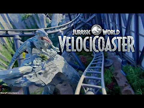 Video: Jurassic World VelociCoaster full POV at Universal's Islands of Adventure - Orlando, Florida — Universal Islands of Adventure in Orlando, Florida