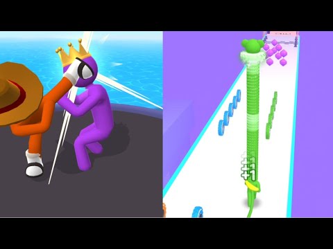 long neck run vs giant rush mobile game Android IOS