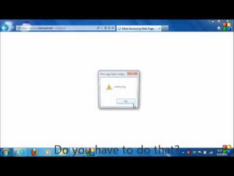 Most Annoying Site On The Web-With Captions