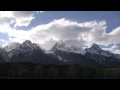 Sped Up Motion 9x Speed Grand Teton National Park In HD As Clouds Roll Over