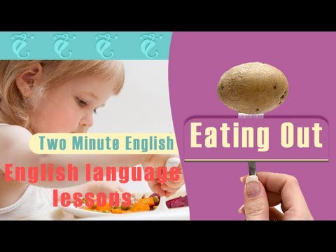 Part of a video titled Eating Out - How to place an order in a restaurant in English - YouTube