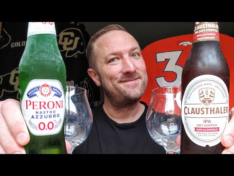 The End of Dry January! 🍺 Peroni Nastro Azzurro 0.0 vs Clausthaler NA IPA Dry Hopped 🍺 #Beer #Review