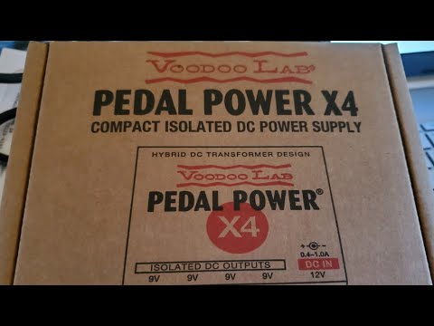 VooDoo Lab Pedal Power X4 - Unboxing and Demo