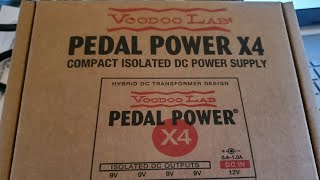 Video thumbnail for VooDoo Lab Pedal Power X4 - Unboxing and Demo by Steve Reaves Music