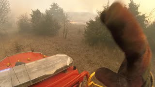 Large Oklahoma Grass Fire Helmet Cam