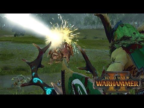 LAST LASER LIZARD - Lizardmen vs Wood Elves // Total War: Warhammer II Online Battle