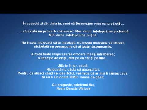 In aceasta zi din viata ta, cred ca Dumnezeu vrea ca tu sa stii (107)....