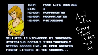 TMNT Splintered Life Choices