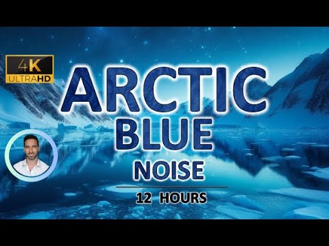 Cooling Arctic Blue Noise | 12 Hours BLACK SCREEN | For Warm Nights, Deep Sleep & Tinnitus Relief