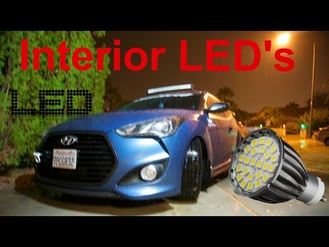 How To Install LED Bulbs On Veloster Turbo||Interior