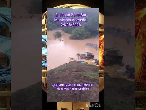 Fuertes Lluvias, Se Registran, En El Estado Miranda, Acevedo, El Jobito Zona Sur. @SDMNoticias1