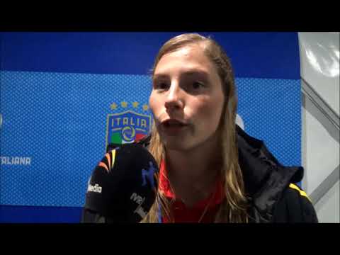 20180409 Italia   Belgio Interview with Jana Coryn after the match