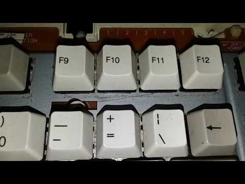 NMB RT8765C+ mechanical keyboard cleaning before and after