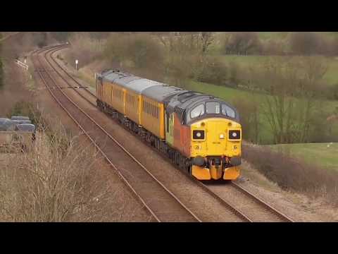 37099/37421 1Q83 Carnforth H.S. - Derby RTC Test Train, 23rd March 2018