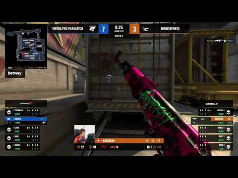 KARRIGAN INSANE CLUTCH 1V4 AGAINST VIRTUS.PRO !! CSGO