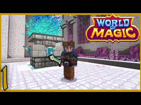 I'M A WIZARD!!!! - World of Magic: 1 [Minecraft | Modded Bedrock | Quests]